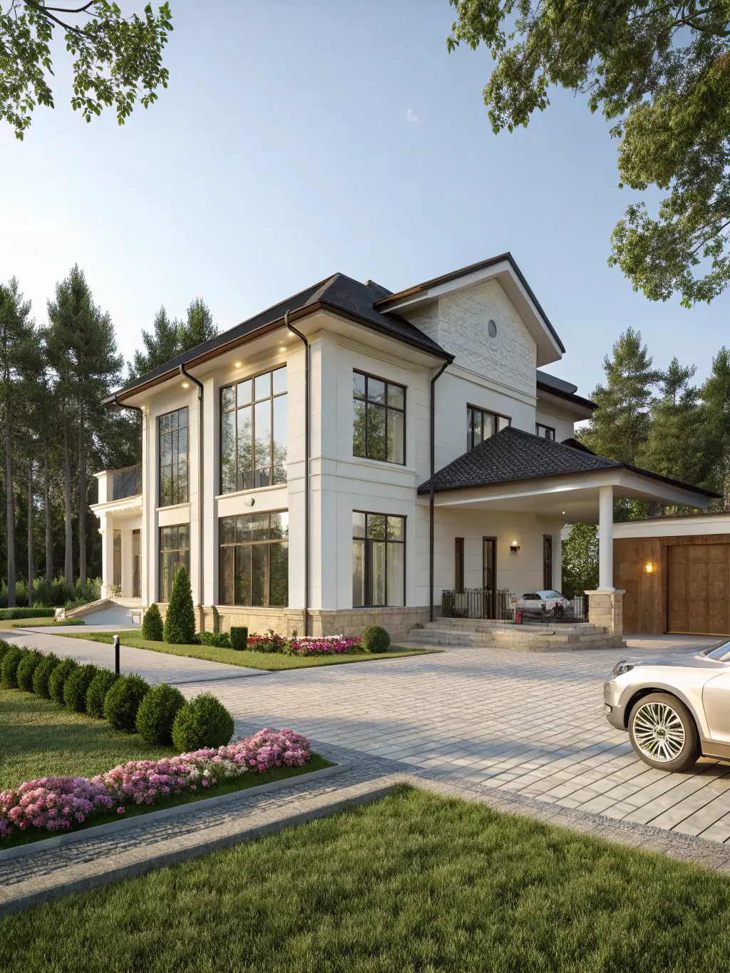 An image of a home exterior with new siding, windows, and landscaping, demonstrating the impact of exterior renovations on curb appeal and property value.